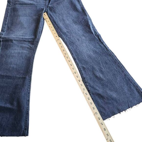 Loft womens Sz 8/29 wash black high waist Sandal Flare jeans - Picture 7 of 8